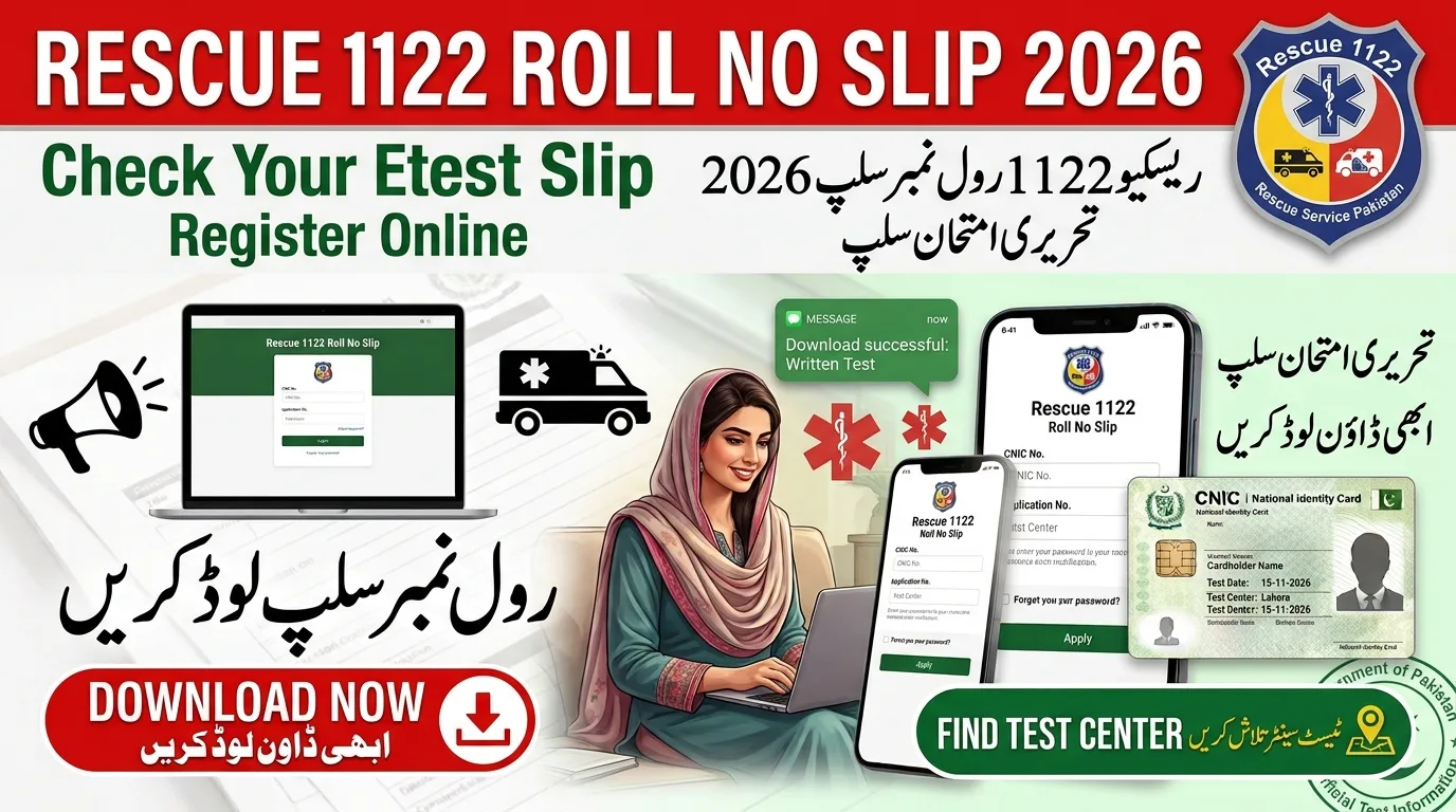 Rescue 1122 Roll No Slip 2026 Download Online
