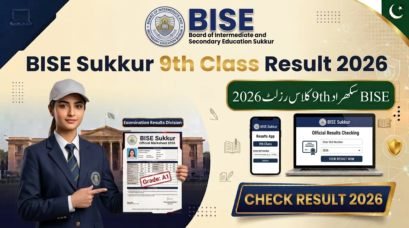 BISE Sukkur 9th Class Result 2026