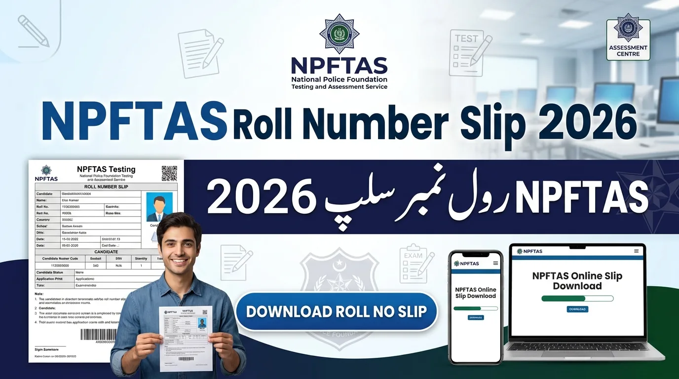 NPFTAS Roll Number Slip 2026